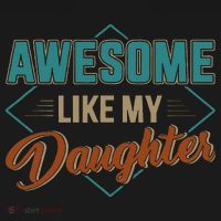 Awesome Like My Daughter For Dad On Fathers Day Ornament thumb 1