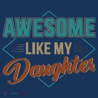 Awesome Like My Daughter For Dad On Fathers Day Visor thumb 3