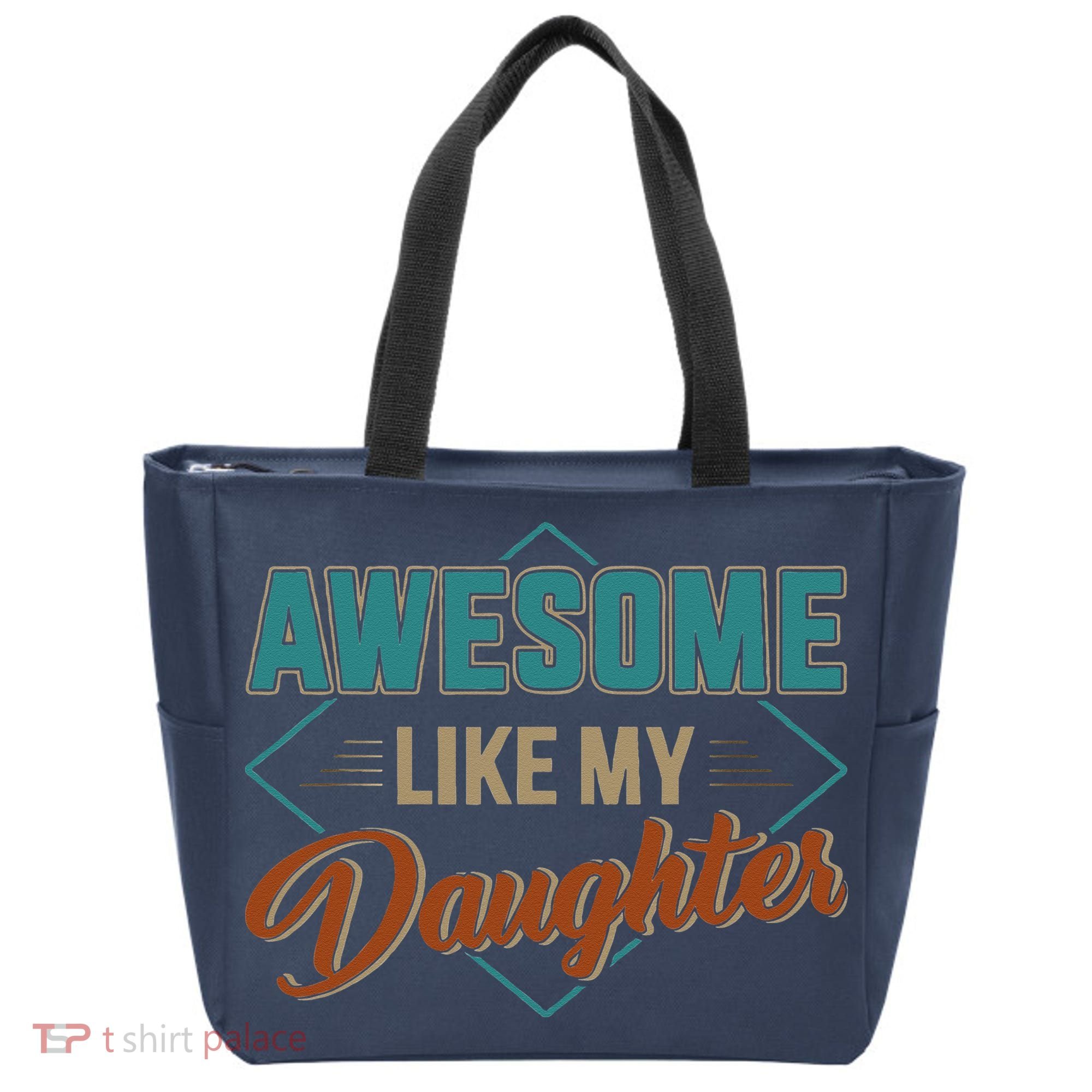 Awesome Like My Daughter For Dad On Fathers Day Tote Bag