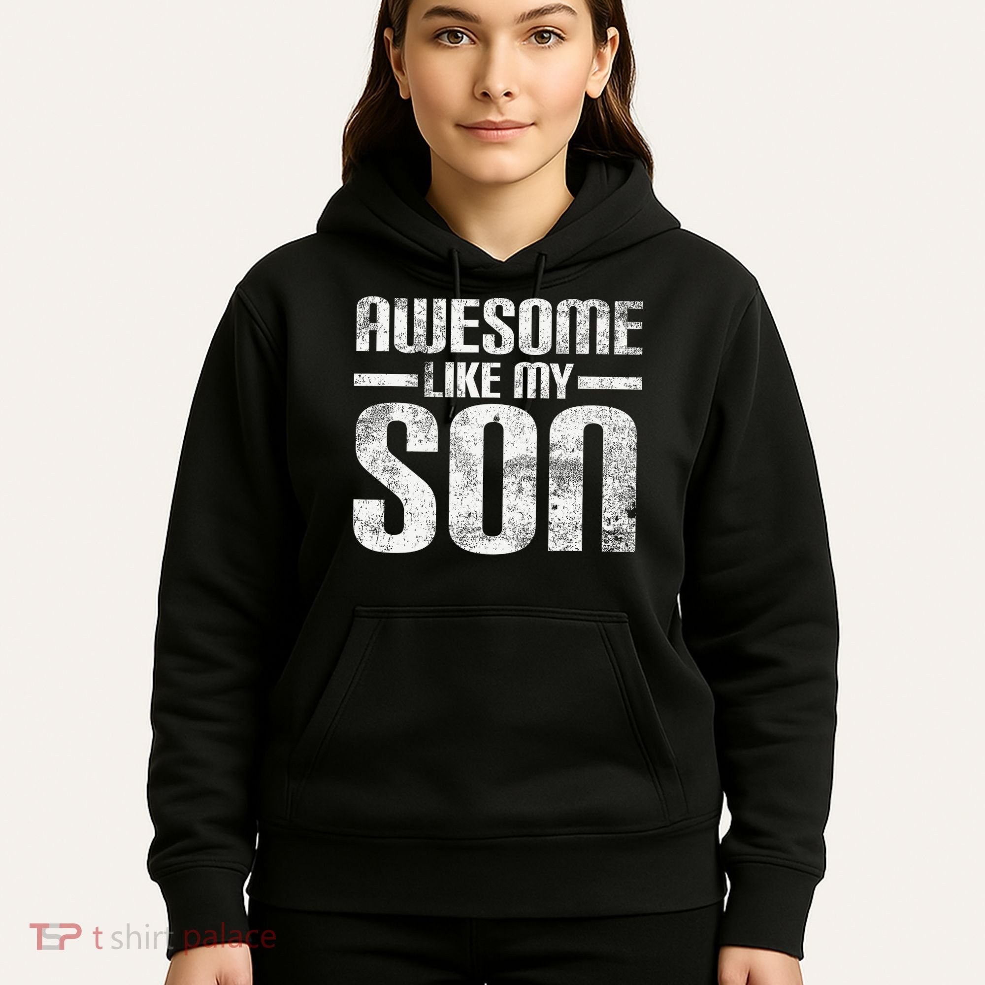 Awesome Like My Son Happy Fathers Day Funny Dad Hoodie