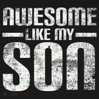 Awesome Like My Son Happy Fathers Day Funny Dad Mousepad thumb 1