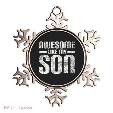 Awesome Like My Son Happy Fathers Day Funny Dad Ornament