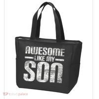Awesome Like My Son Happy Fathers Day Funny Dad Tote Bag thumb 3