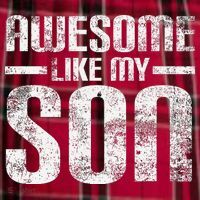 Awesome Like My Son Happy Fathers Day Funny Dad Women's Flannel Plaid Pajama Pants thumb 2