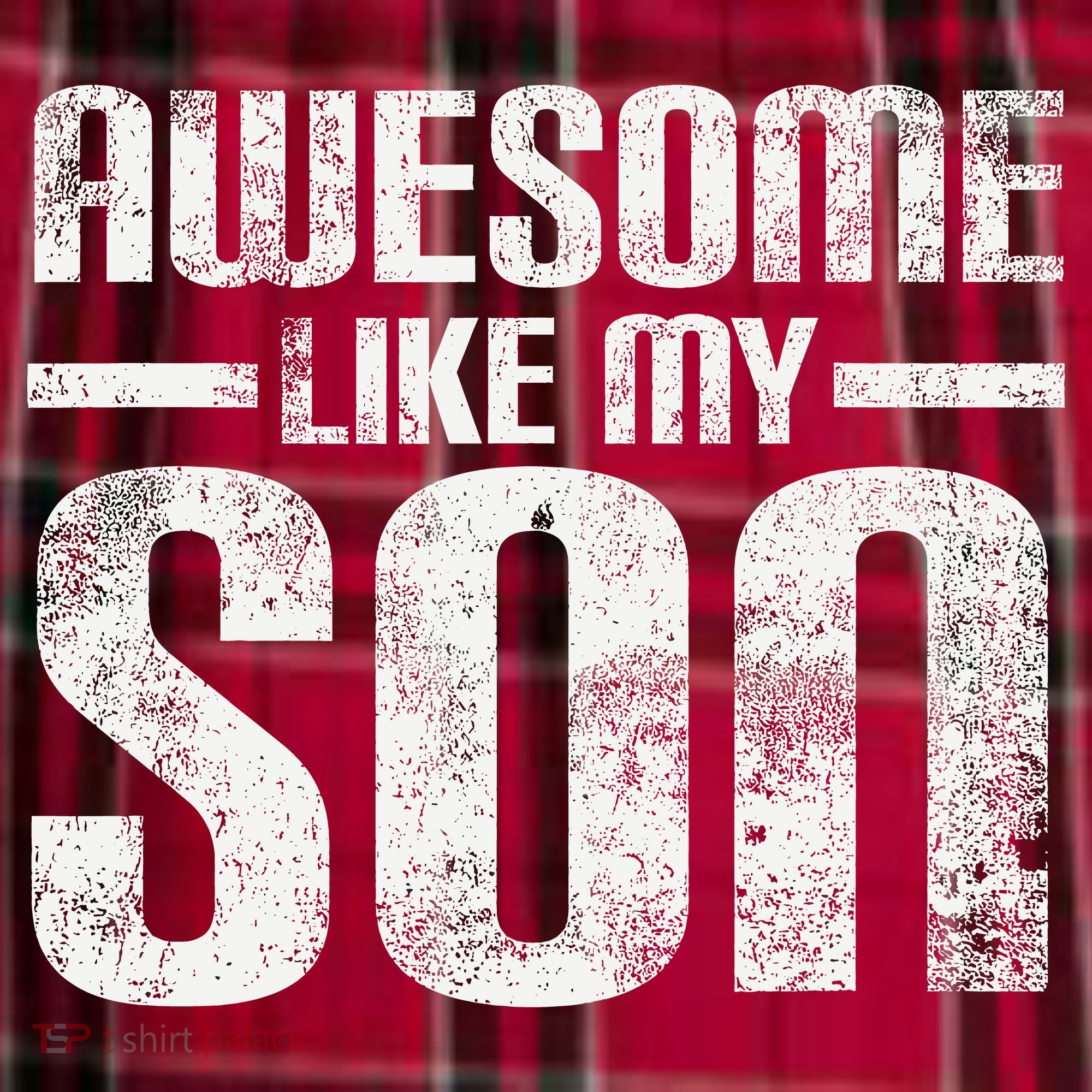 Awesome Like My Son Happy Fathers Day Funny Dad Women's Flannel Plaid Pajama Pants