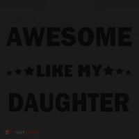 Awesome Like My Daughter Funny FatherS Day Dad Women's Hoodie thumb 2