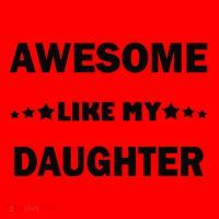 Awesome Like My Daughter Funny FatherS Day Dad Santa Hat thumb 1