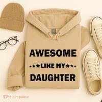 Awesome Like My Daughter Funny FatherS Day Dad Hoodie thumb 4