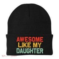 Awesome Like My Daughter Funny Fathers Day Dad  Beanie thumb 0