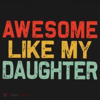 Awesome Like My Daughter Funny Fathers Day Dad  Women's Hoodie thumb 2