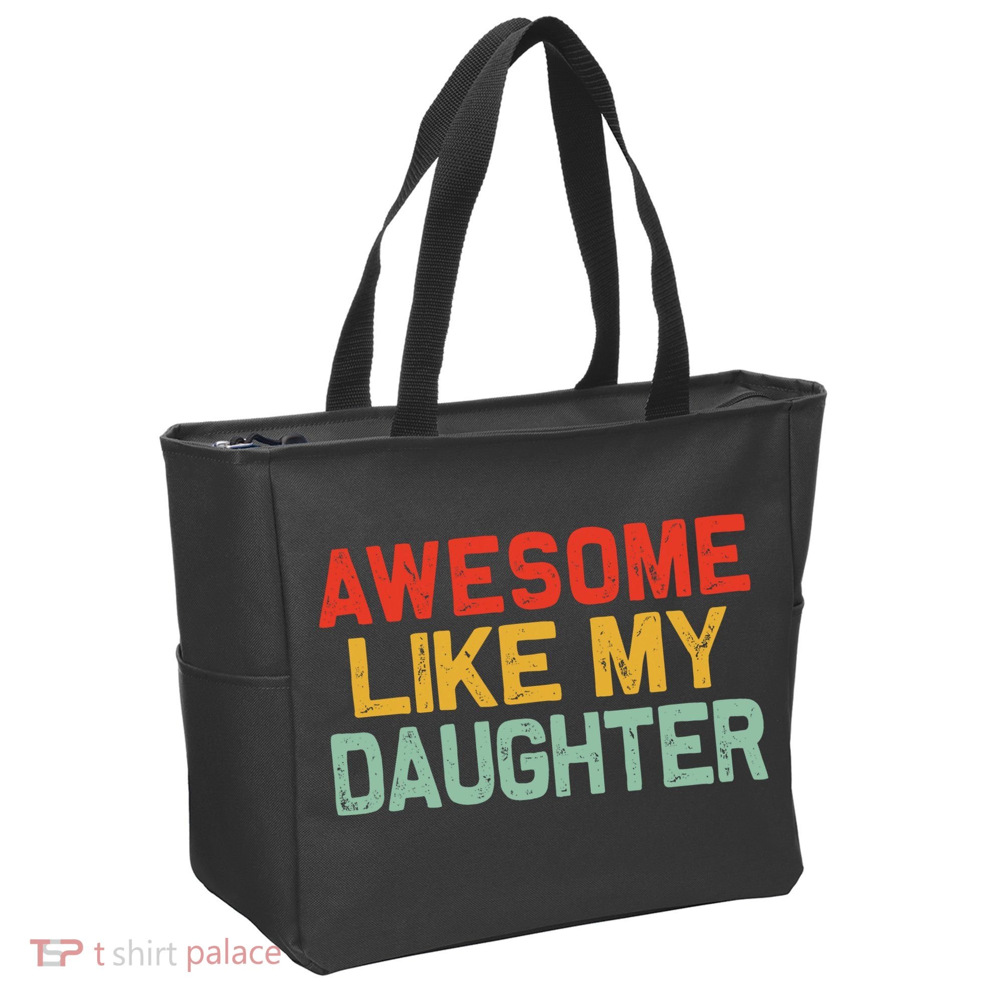 Awesome Like My Daughter Funny Fathers Day Dad  Tote Bag