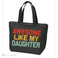 Awesome Like My Daughter Funny Fathers Day Dad  Tote Bag thumb 3