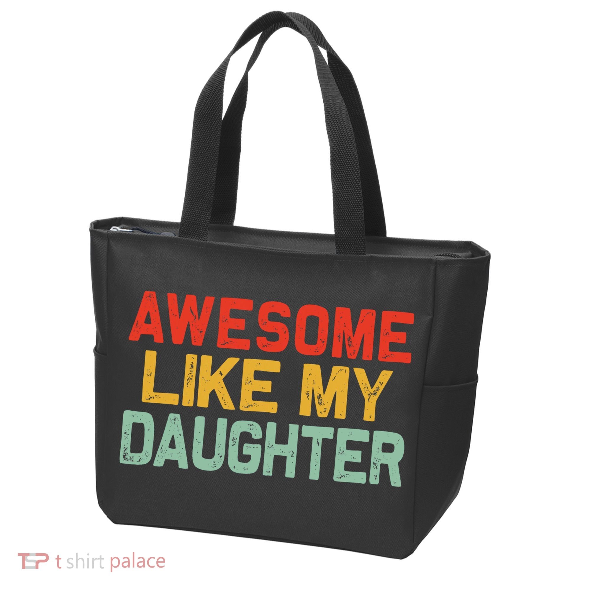 Awesome Like My Daughter Funny Fathers Day Dad  Tote Bag