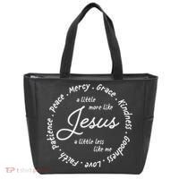 A Little More Like Jesus A Little Less Like Me Tote Bag thumb 0