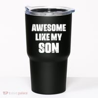 Awesome Like My Son Mother's Day Father's Day Boy Mom Dad Tumbler thumb 0