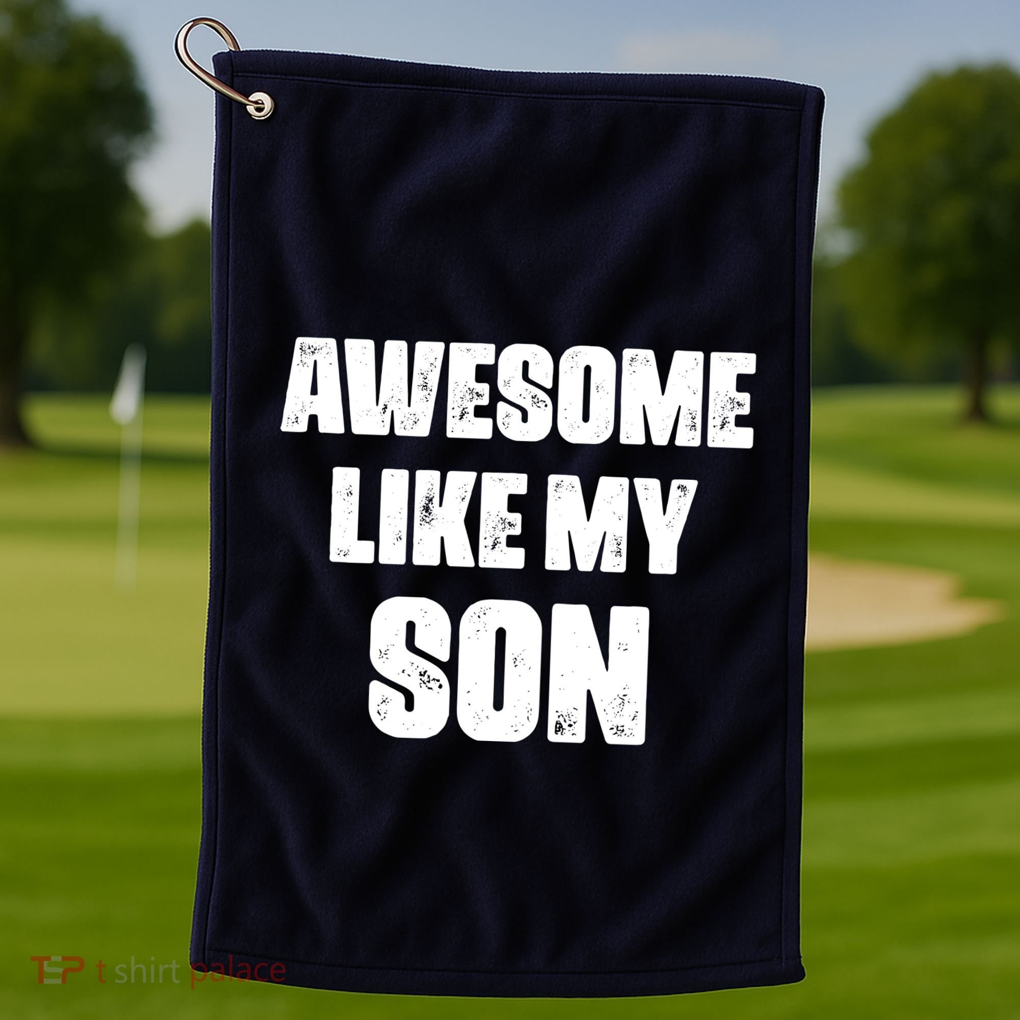 Awesome Like My Son Mother's Day Father's Day Boy Mom Dad Golf Towel