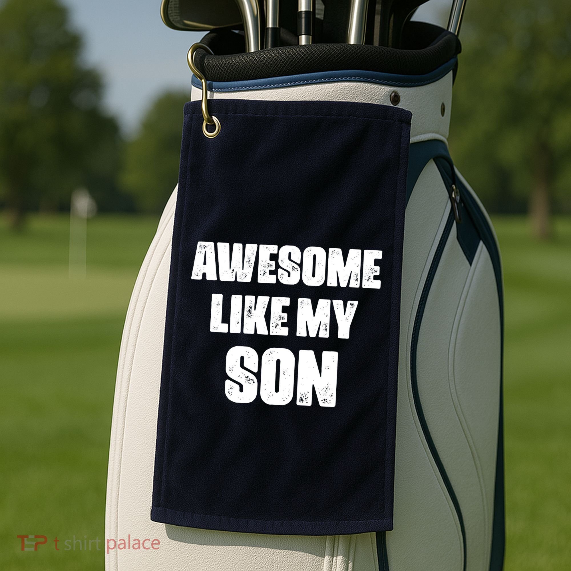 Awesome Like My Son Mother's Day Father's Day Boy Mom Dad Golf Towel
