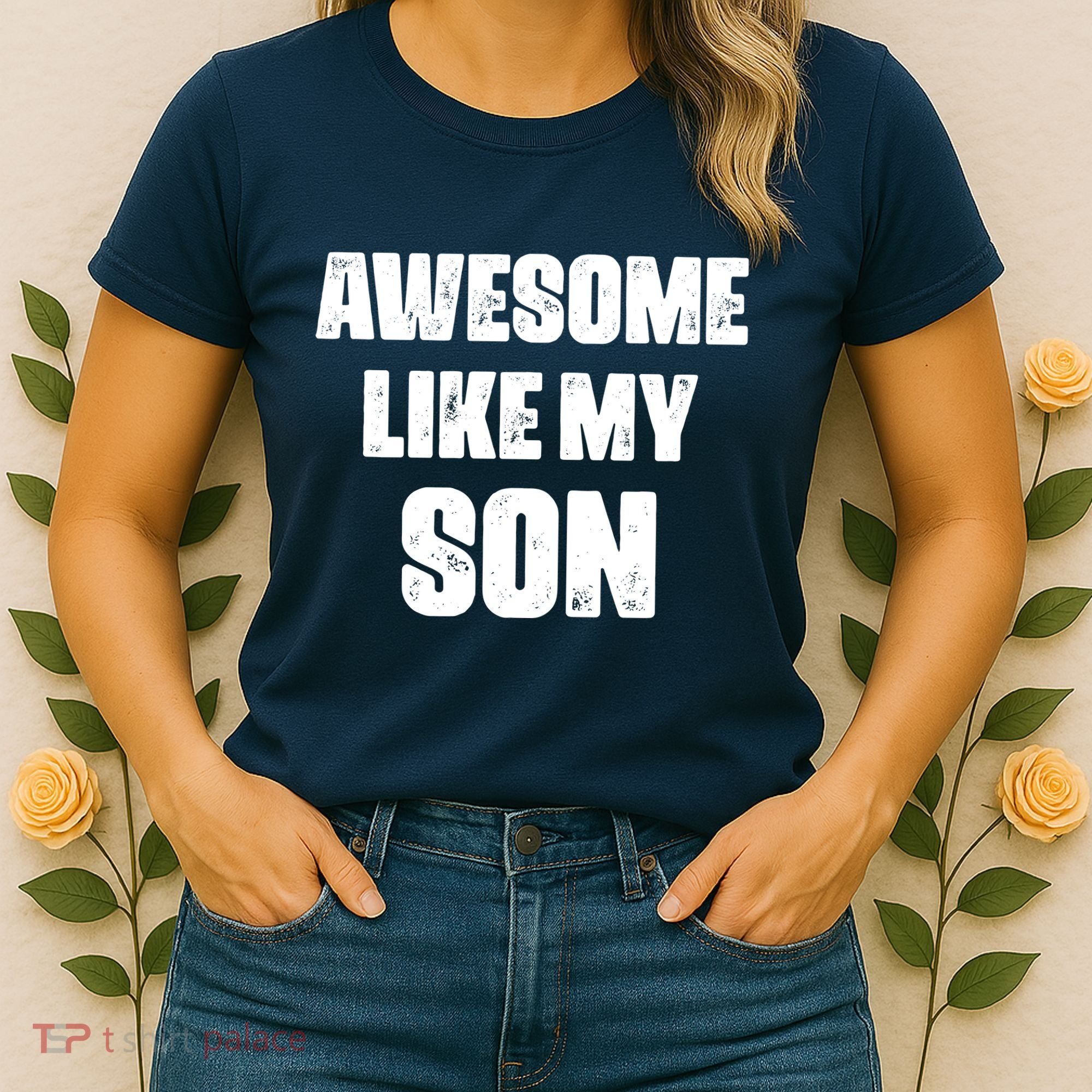 Awesome Like My Son Mother's Day Father's Day Boy Mom Dad Women's T-Shirt