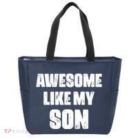 Awesome Like My Son Mother's Day Father's Day Boy Mom Dad Tote Bag thumb 0