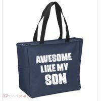 Awesome Like My Son Mother's Day Father's Day Boy Mom Dad Tote Bag thumb 2
