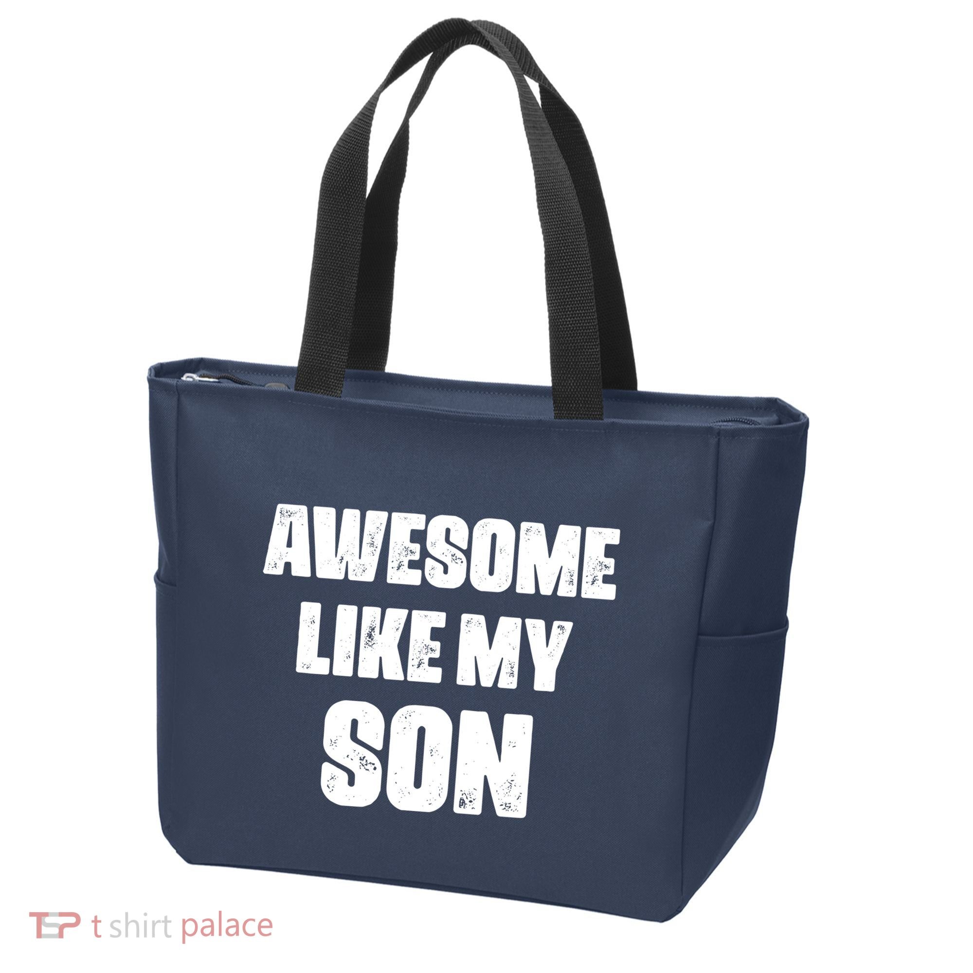 Awesome Like My Son Mother's Day Father's Day Boy Mom Dad Tote Bag