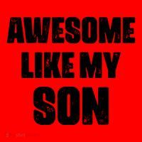 Awesome Like My Son Mother's Day Father's Day Boy Mom Dad Santa Hat thumb 1
