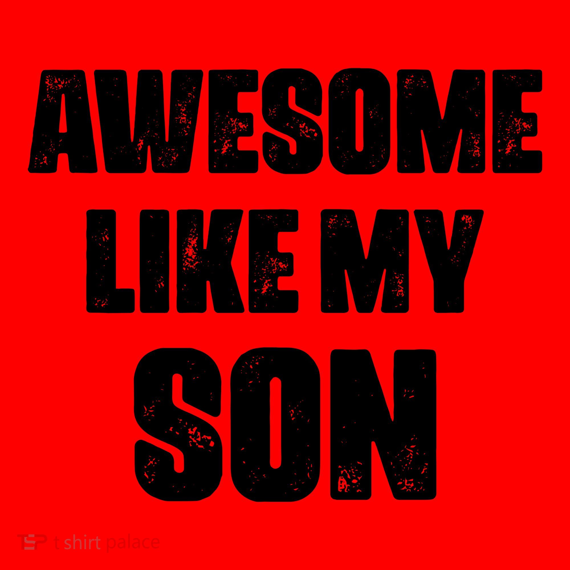 Awesome Like My Son Mother's Day Father's Day Boy Mom Dad Santa Hat