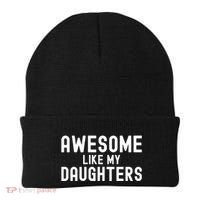 Awesome Like My Daughters | Fathers Day Dad And Daughter Beanie thumb 0
