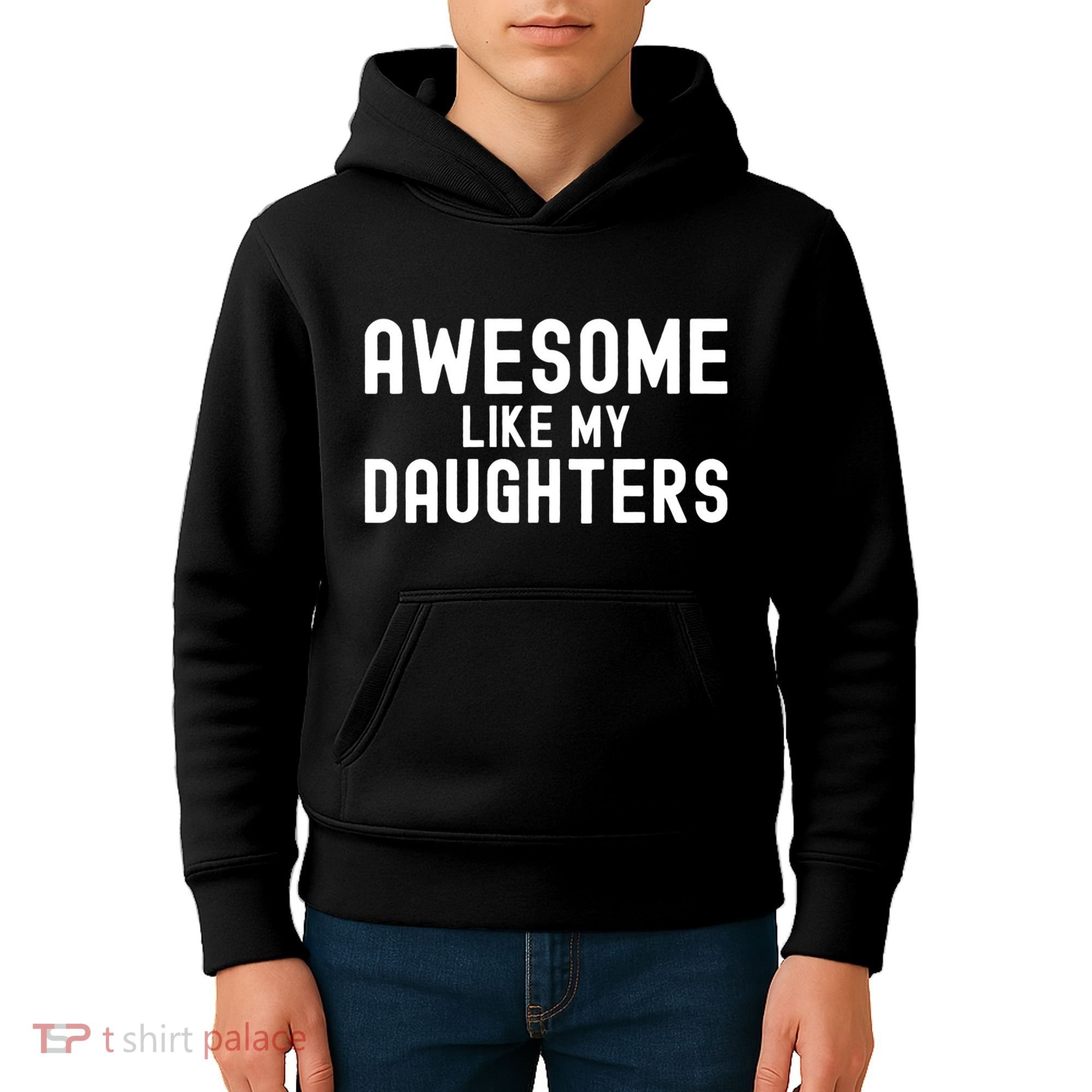 Awesome Like My Daughters | Fathers Day Dad And Daughter Kids Hoodie
