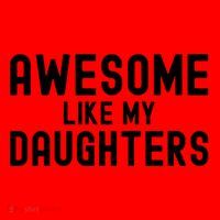 Awesome Like My Daughters | Fathers Day Dad And Daughter Santa Hat thumb 1