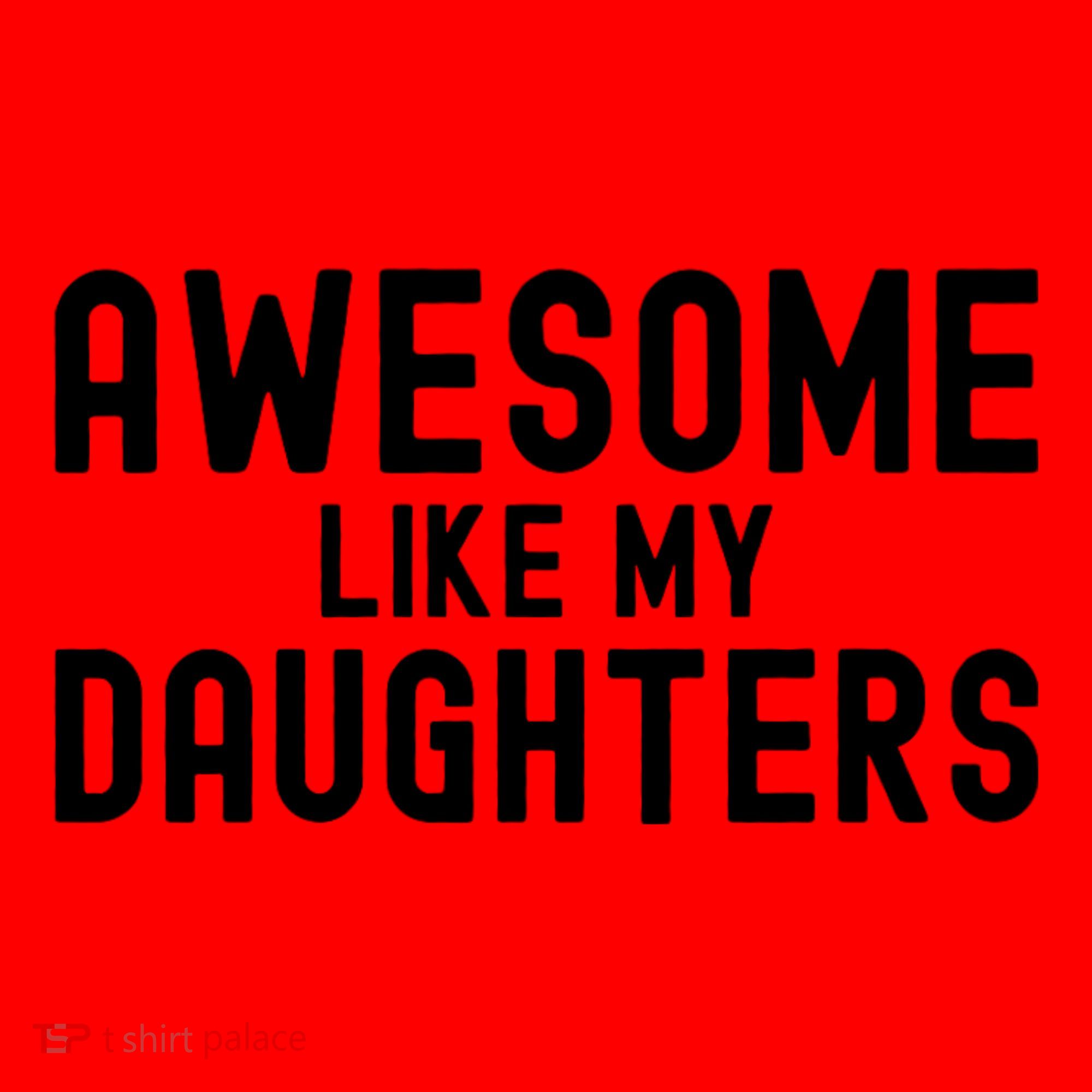 Awesome Like My Daughters | Fathers Day Dad And Daughter Santa Hat