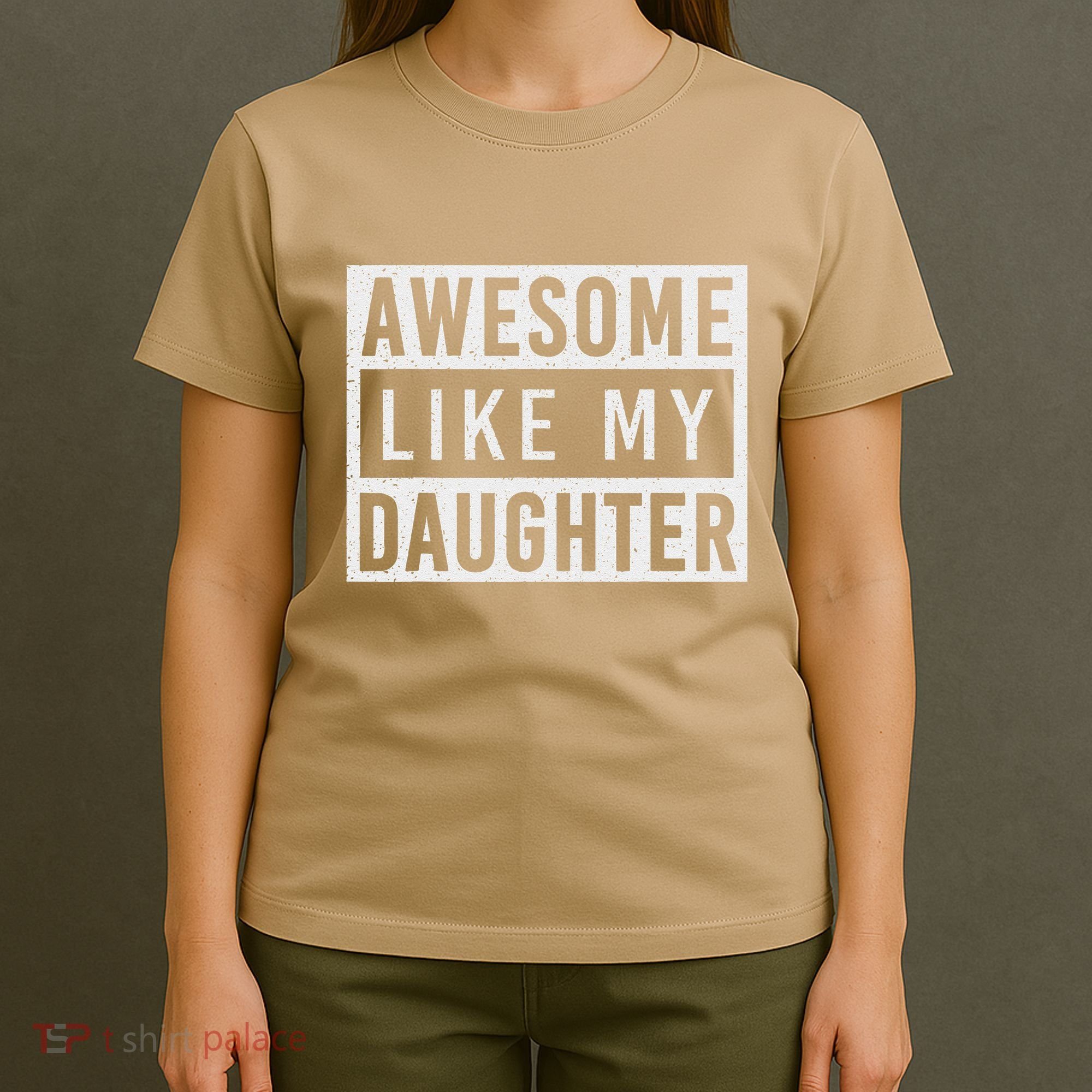 Awesome Like My Daughter FatherS Day Vintage Retro Dad Girl T-Shirt