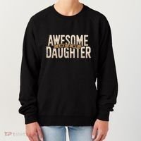 Awesome Like My Daughter Funny Fathers Day Gift Dad Women's Sweatshirt thumb 0