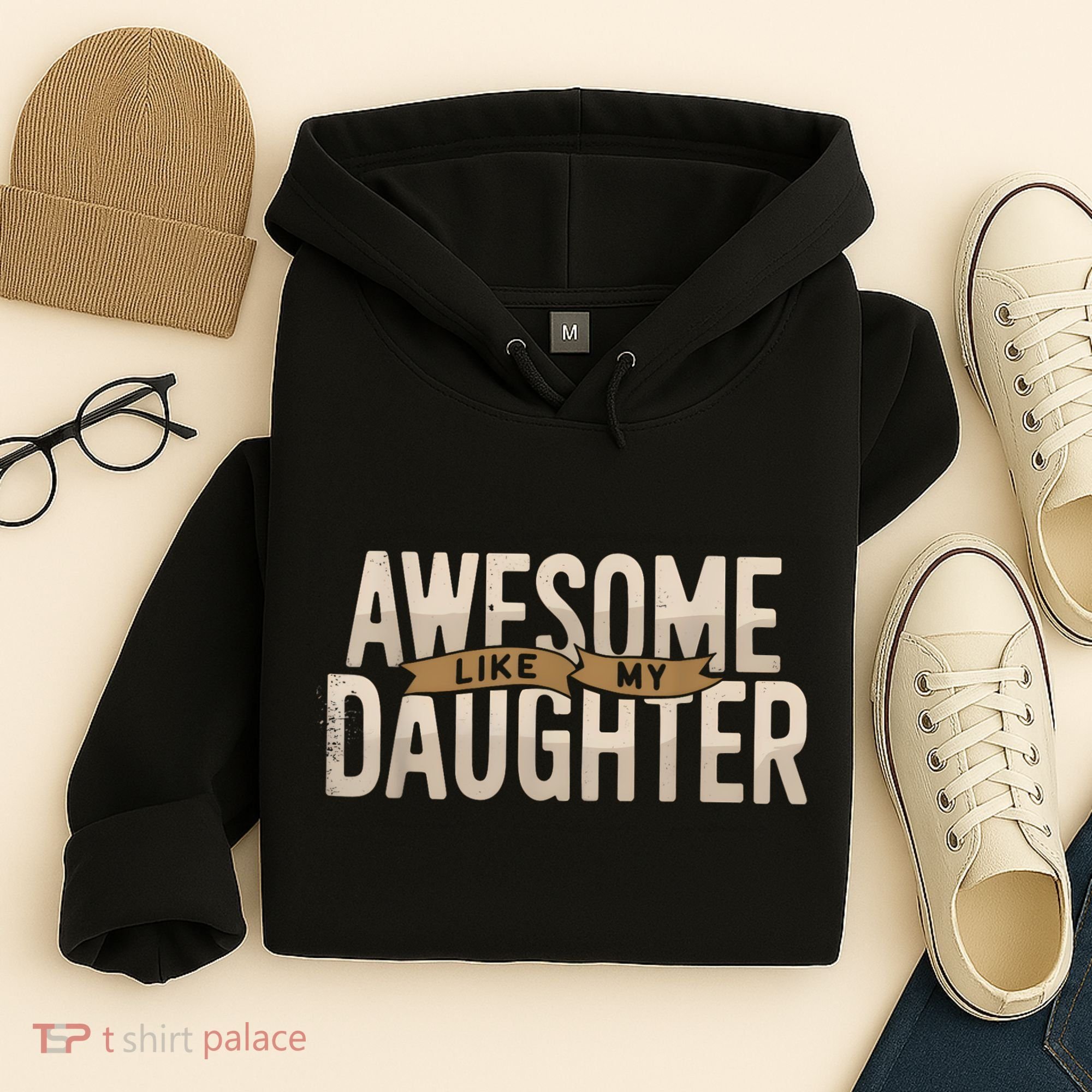 Awesome Like My Daughter Funny Fathers Day Gift Dad Hoodie
