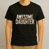 Awesome Like My Daughter Funny Fathers Day Gift Dad T-Shirt thumb 3