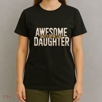 Awesome Like My Daughter Funny Fathers Day Gift Dad T-Shirt thumb 4