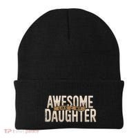 Awesome Like My Daughter Funny Fathers Day Gift Dad Beanie thumb 0
