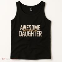 Awesome Like My Daughter Funny Fathers Day Gift Dad Tank Top thumb 2