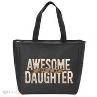 Awesome Like My Daughter Funny Fathers Day Gift Dad Tote Bag thumb 0