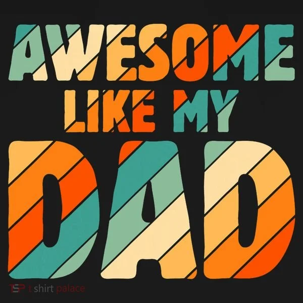 Awesome Like My Dad Vintage Button