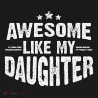 Awesome Like My Daughter Funny Mothers Fathers Day Mom Dad Women's Hoodie thumb 2