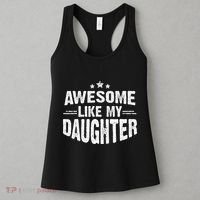 Awesome Like My Daughter Funny Mothers Fathers Day Mom Dad Women's Tank Top thumb 3