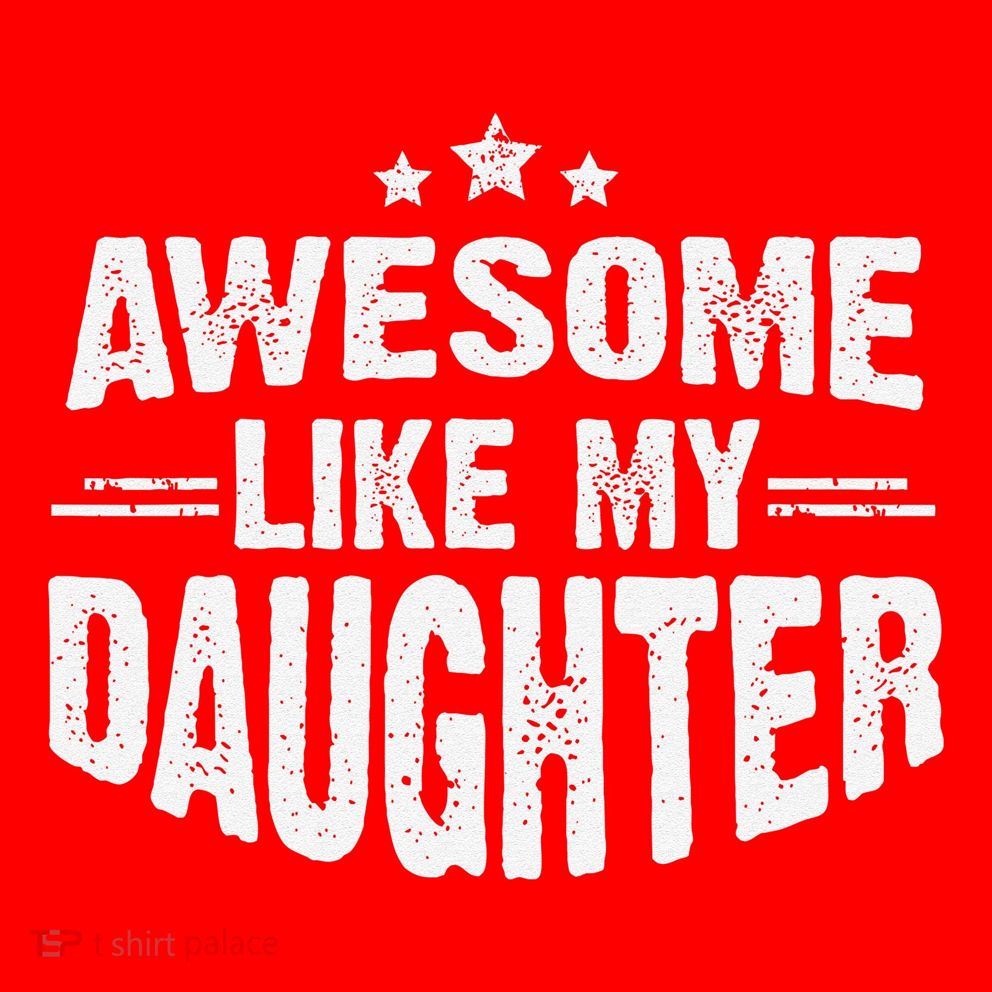 Awesome Like My Daughter Funny Mothers Fathers Day Mom Dad Santa Hat