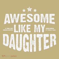 Awesome Like My Daughter Funny Mothers Fathers Day Mom Dad Mousepad thumb 1