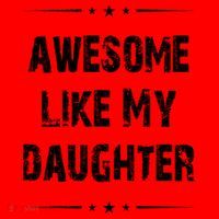 Awesome Like My Daughter Santa Hat thumb 1