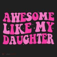 Awesome Like My Daughter Funny Mothers Fathers Day Mom Dad Hat thumb 2