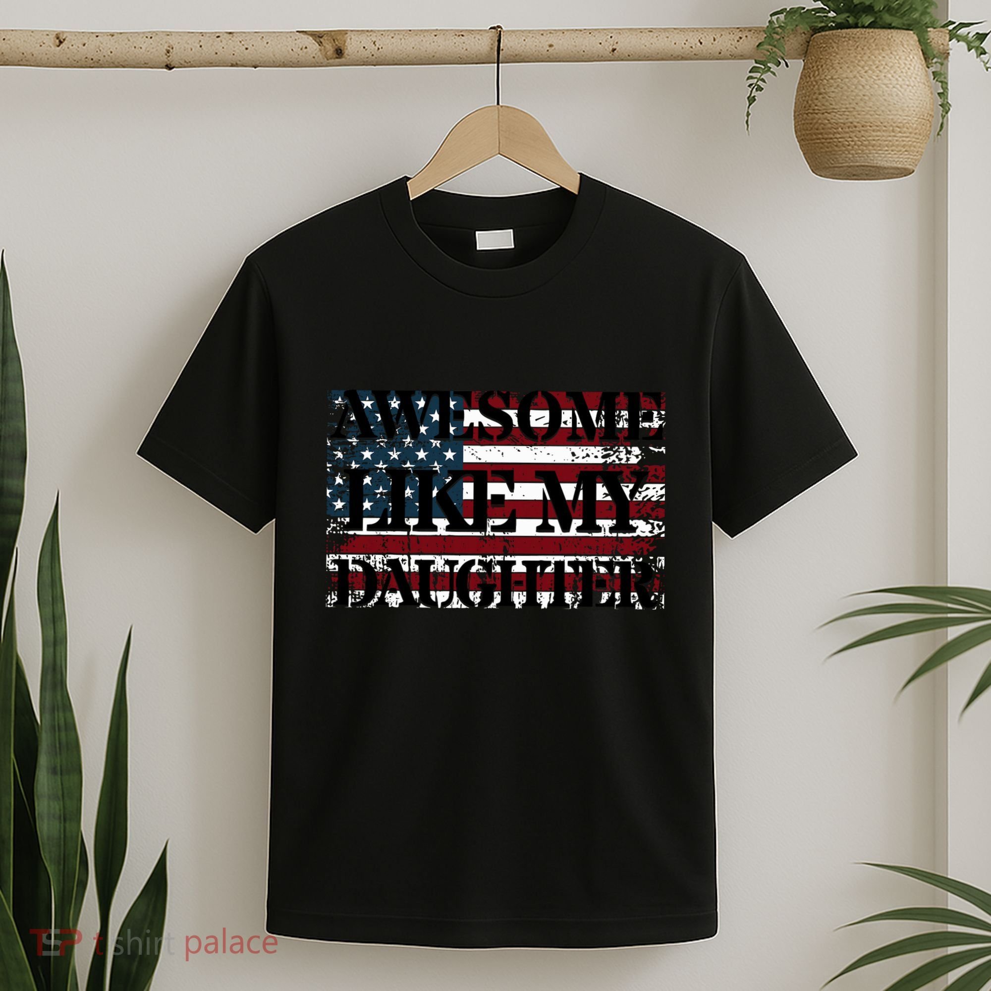 Awesome Like My Daughter Military Dad FatherS Day T-Shirt