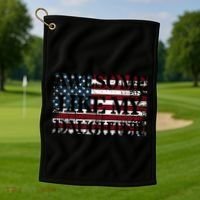 Awesome Like My Daughter Military Dad FatherS Day Golf Towel thumb 1