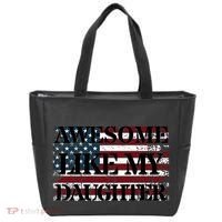 Awesome Like My Daughter Military Dad FatherS Day Tote Bag thumb 0