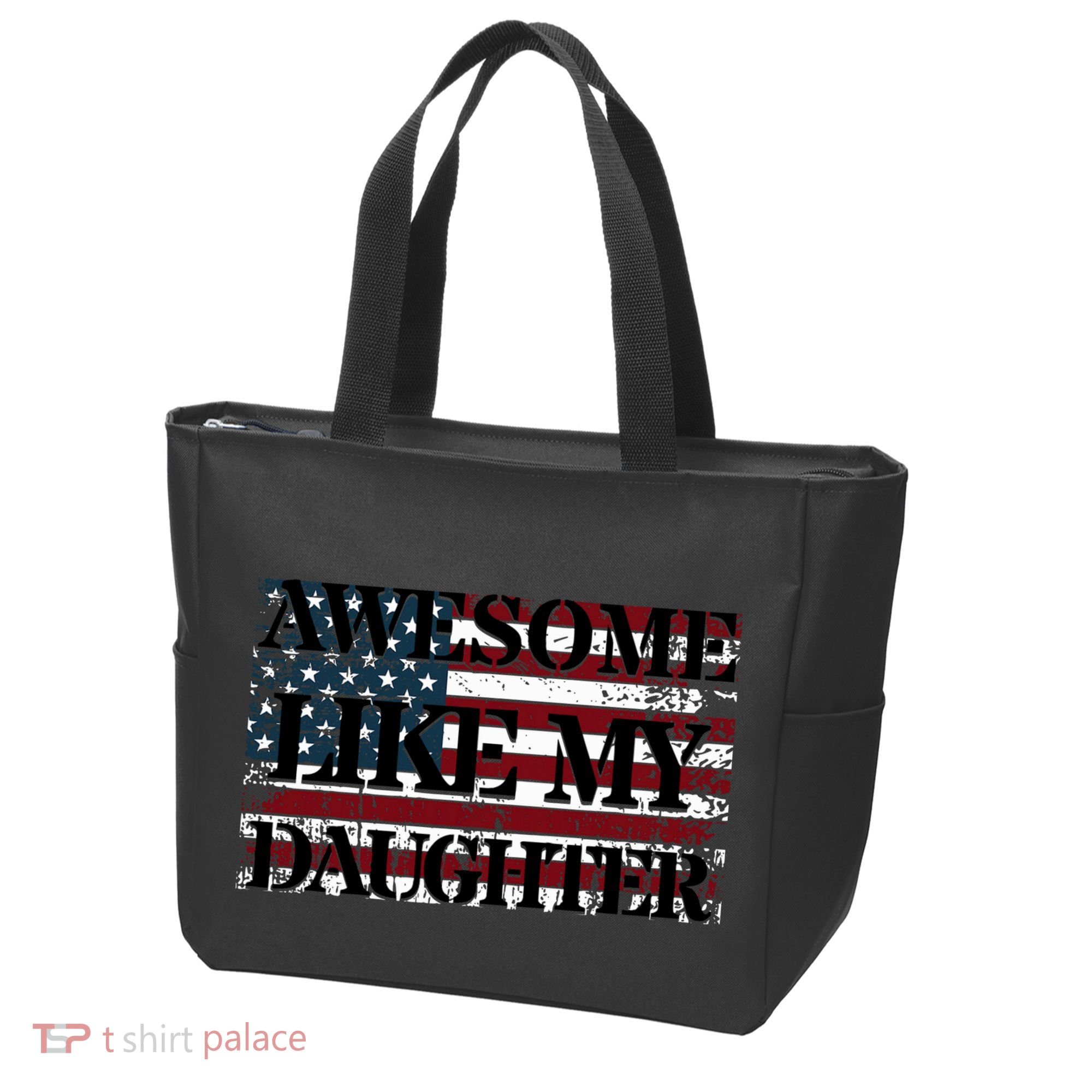 Awesome Like My Daughter Military Dad FatherS Day Tote Bag